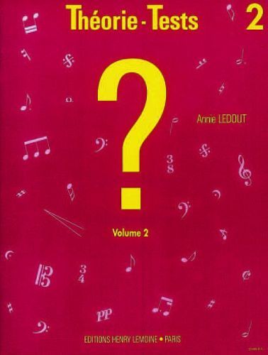 cover Théorie-tests Vol.2 Editions Henry Lemoine