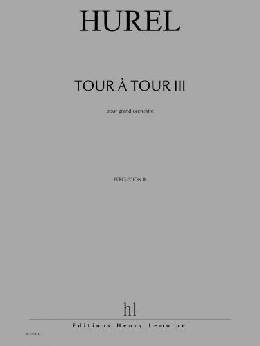 cover Tour à Tour III Les Rémanences Editions Henry Lemoine