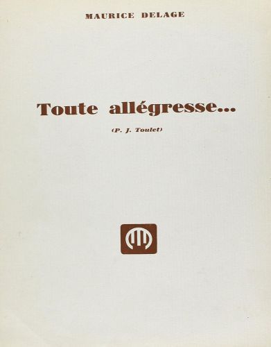 cover Toute All�gresse Jobert