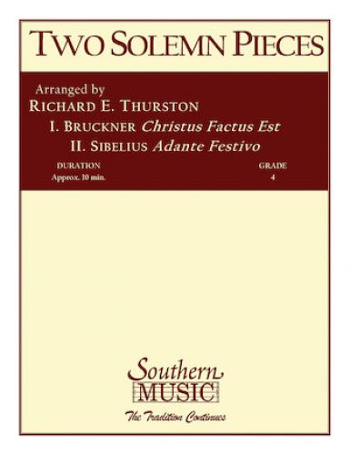cover Two Solemn Pieces Southern Music Company