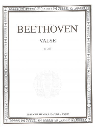 cover Valse Le D�sir en Lab maj. Editions Henry Lemoine
