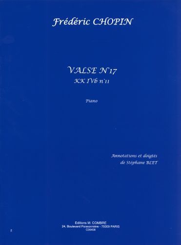 cover Valse n�17 (kk IVb n�11) Combre