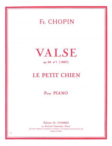 cover Valse Op.64 n�1 Le petit chien Combre
