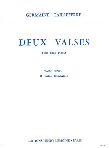 cover Valses (2) Editions Henry Lemoine