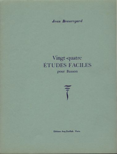 cover Vingt Quatre Etudes Faciles Robert Martin