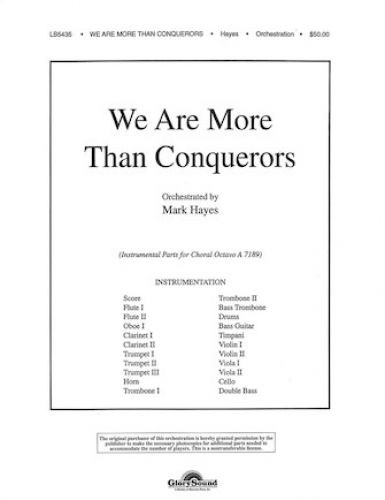 cover We Are More Than Conquerors Shawnee Press