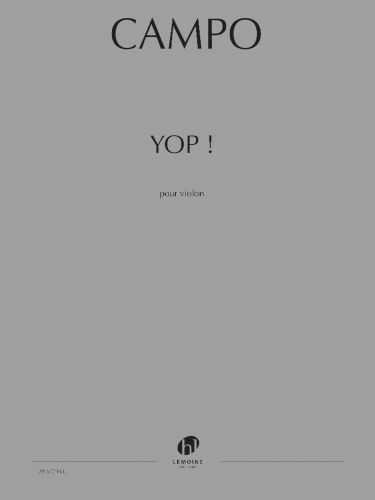 cover Yop ! Editions Henry Lemoine