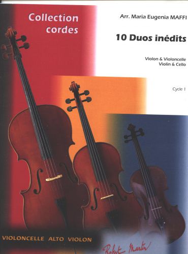 cubierta 10 Duos Inedits Pour Violoncelle et Violon Robert Martin