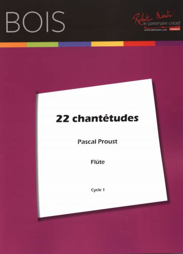 cubierta 22 Chantetudes For Flute Robert Martin