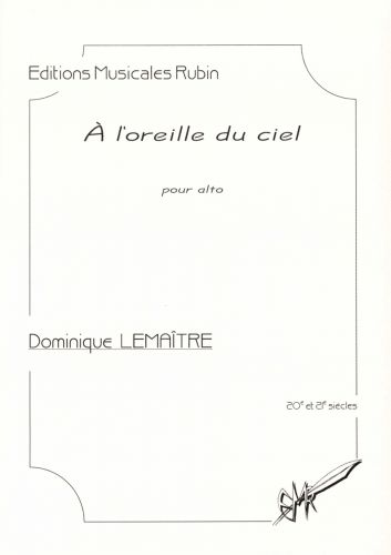 cubierta  l'oreille du ciel pour alto Rubin