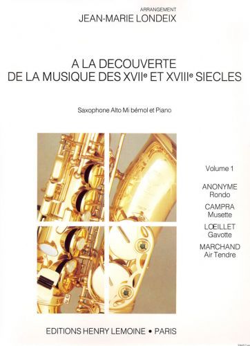 cubierta A La dcouverte de la musique des 17 et 18 sicles Vol.1 Editions Henry Lemoine