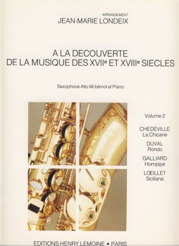 cubierta A La dcouverte de la musique des 17 et 18 sicles Vol.2 Editions Henry Lemoine