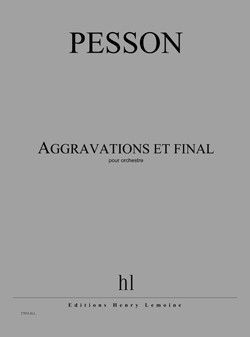 cubierta Aggravations et final Editions Henry Lemoine