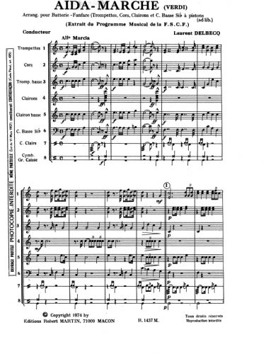 cubierta AIDA MARCHE Martin Musique