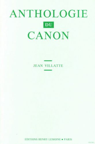 cubierta Anthologie du canon Editions Henry Lemoine