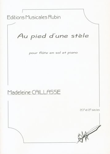 cubierta Au pied d'une stle pour flte en sol et piano Rubin