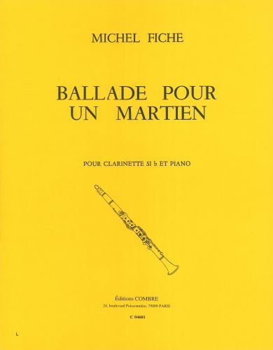 cubierta Ballade pour un martien Combre