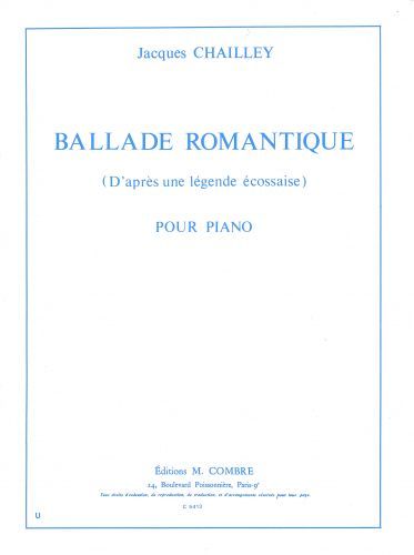 cubierta Ballade romantique (d'apr�s une l�gende �cossaise) Combre