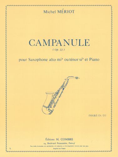 cubierta Campanule Op.33 Combre