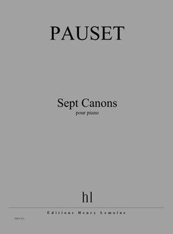 cubierta Canons (7) Editions Henry Lemoine