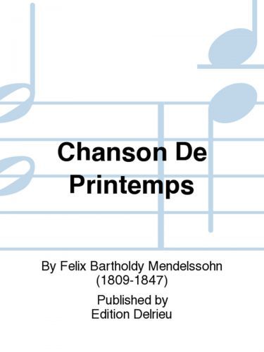 cubierta Chanson de printemps Delrieu