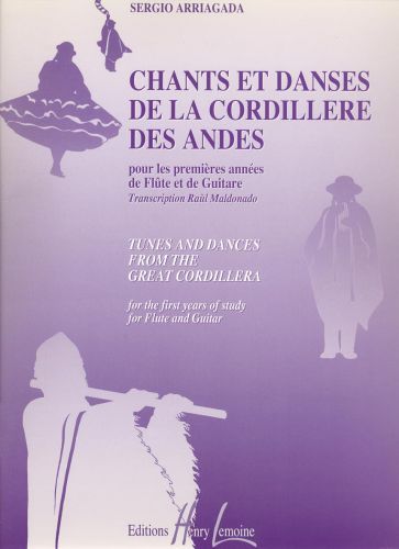cubierta Chants et danses de la Cordill�re des Andes Editions Henry Lemoine