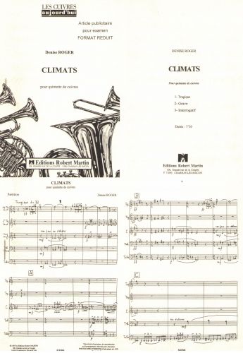cubierta Climats Editions Robert Martin