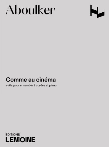 cubierta Comme au cinma Editions Henry Lemoine