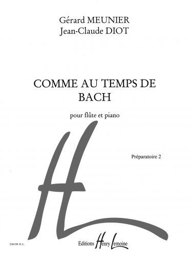 cubierta Comme au temps de Bach Editions Henry Lemoine