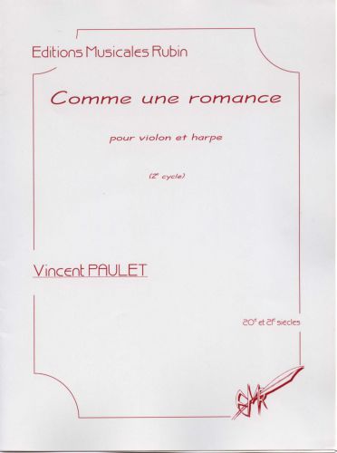 cubierta Comme une romance pour violon et harpe Rubin