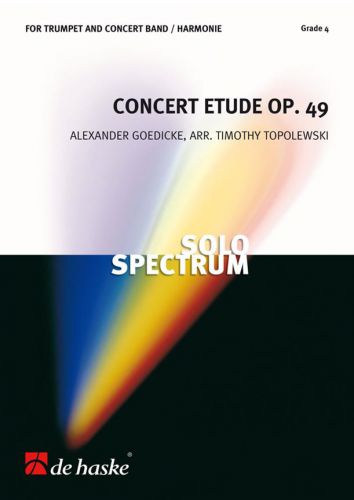 cubierta Concert Etude opus 49 De Haske