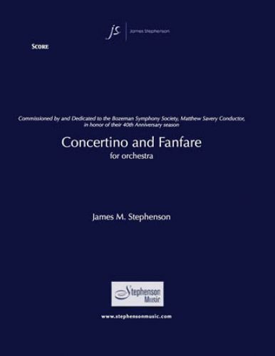 cubierta Concertino And Fanfare Stephenson Music