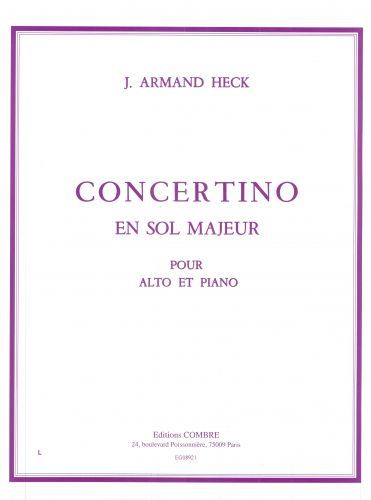 cubierta Concertino en Sol maj. Op.40 Combre