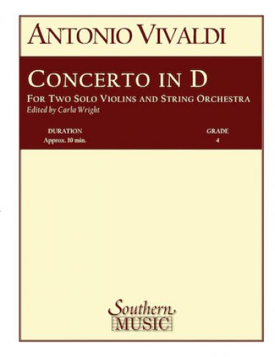 cubierta Concerto In D Major Southern Music Company