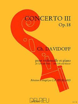 cubierta Concerto n3 Op.18 en R maj. Delrieu