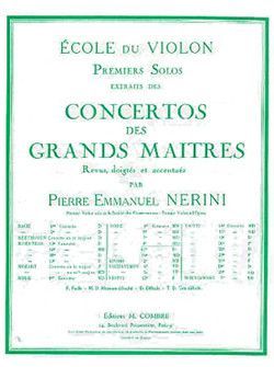 cubierta Concerto n8 : solo n1 Combre