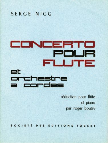cubierta Concerto pour flte Jobert