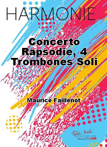cubierta Concerto Rapsodie, 4 Trombones Soli Robert Martin