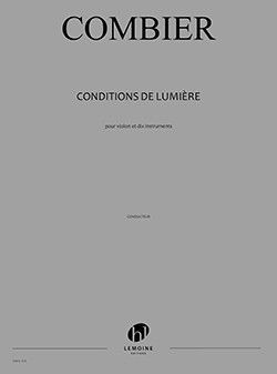 cubierta Conditions de lumire Editions Henry Lemoine