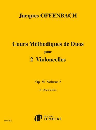 cubierta Cours mthodique de duos pour deux violoncelles Op.50 Vol.2 Editions Henry Lemoine