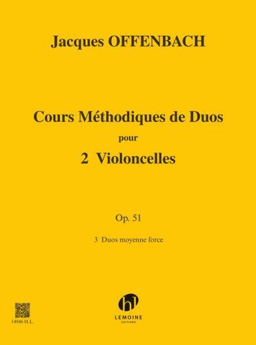 cubierta Cours mthodique de duos pour deux violoncelles Op.51 Editions Henry Lemoine