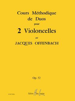 cubierta Cours mthodique de duos pour deux violoncelles Op.52 Editions Henry Lemoine