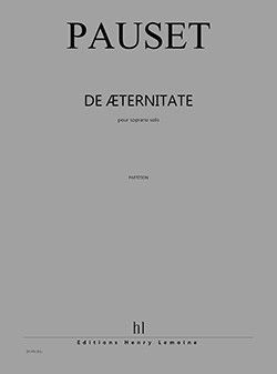 cubierta De Aeternitate Editions Henry Lemoine
