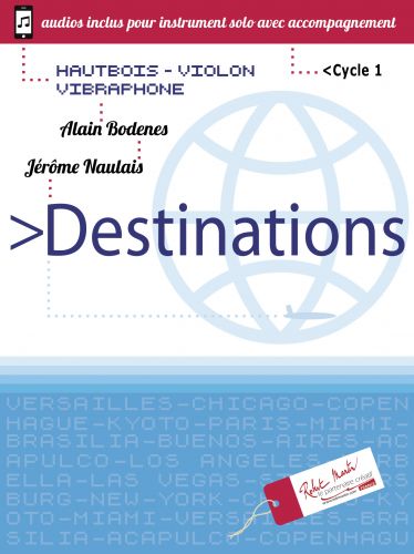 cubierta Destination Hautbois Violon Vibraphone Robert Martin