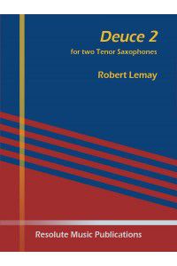cubierta DEUCE 2 pour 2 saxophones tnor Resolute Music Publication