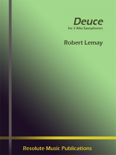 cubierta DEUCE                   2 SAXOPHONES ALTI Resolute Music Publication