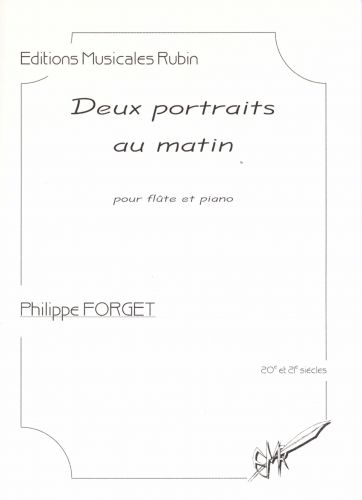 cubierta DEUX PORTRAITS AU MATIN pour flûte et piano Rubin