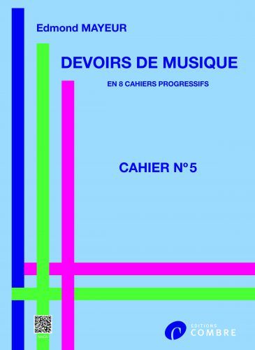 cubierta Devoirs de musique cahier 5 Combre