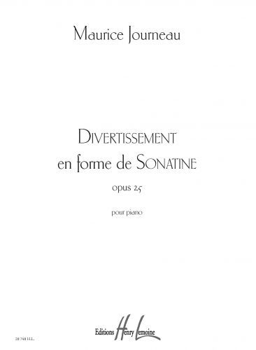 cubierta Divertissement en forme de Sonatine Op.25 Editions Henry Lemoine