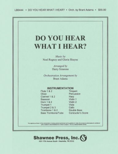 cubierta Do You Hear What I Hear? Shawnee Press